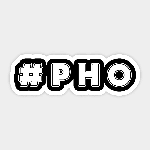 Hashtag Pho Sticker by Underground Cargo